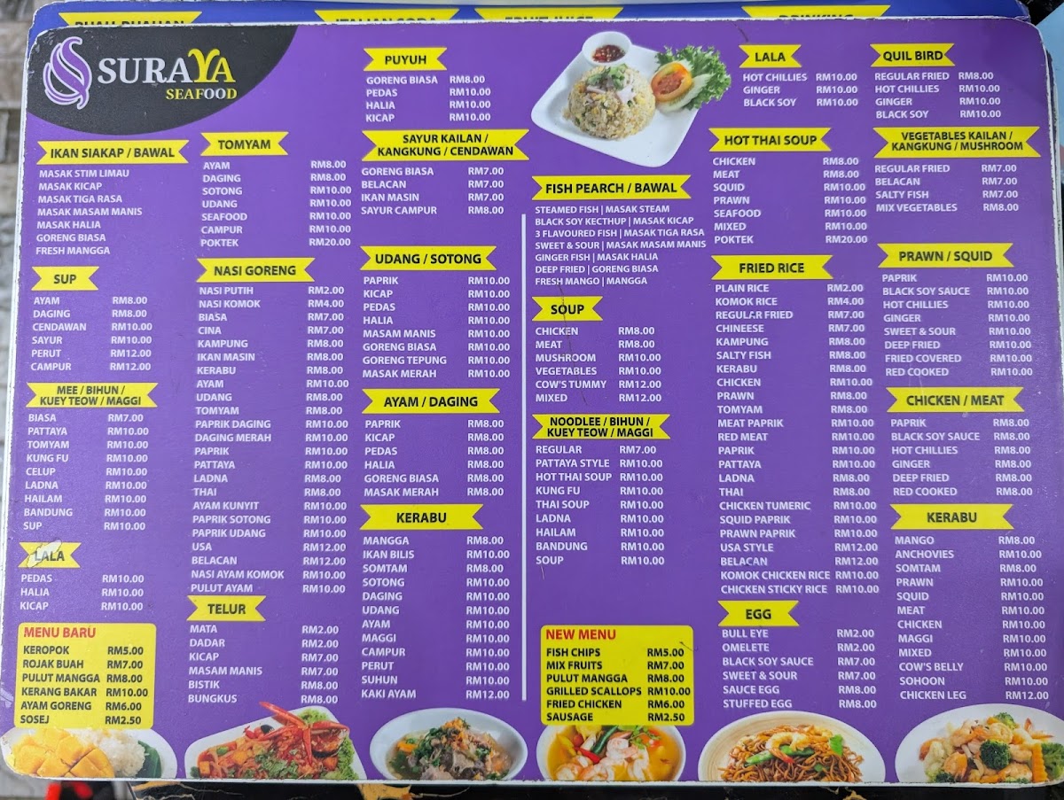Suraya Seafood Restaurant Menu - Image 4